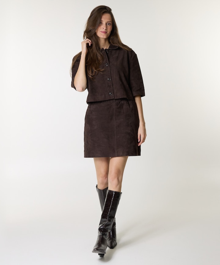 Dames rok bruin