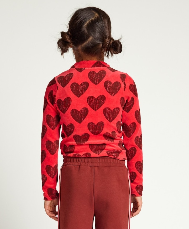 Meisjes longsleeve rood