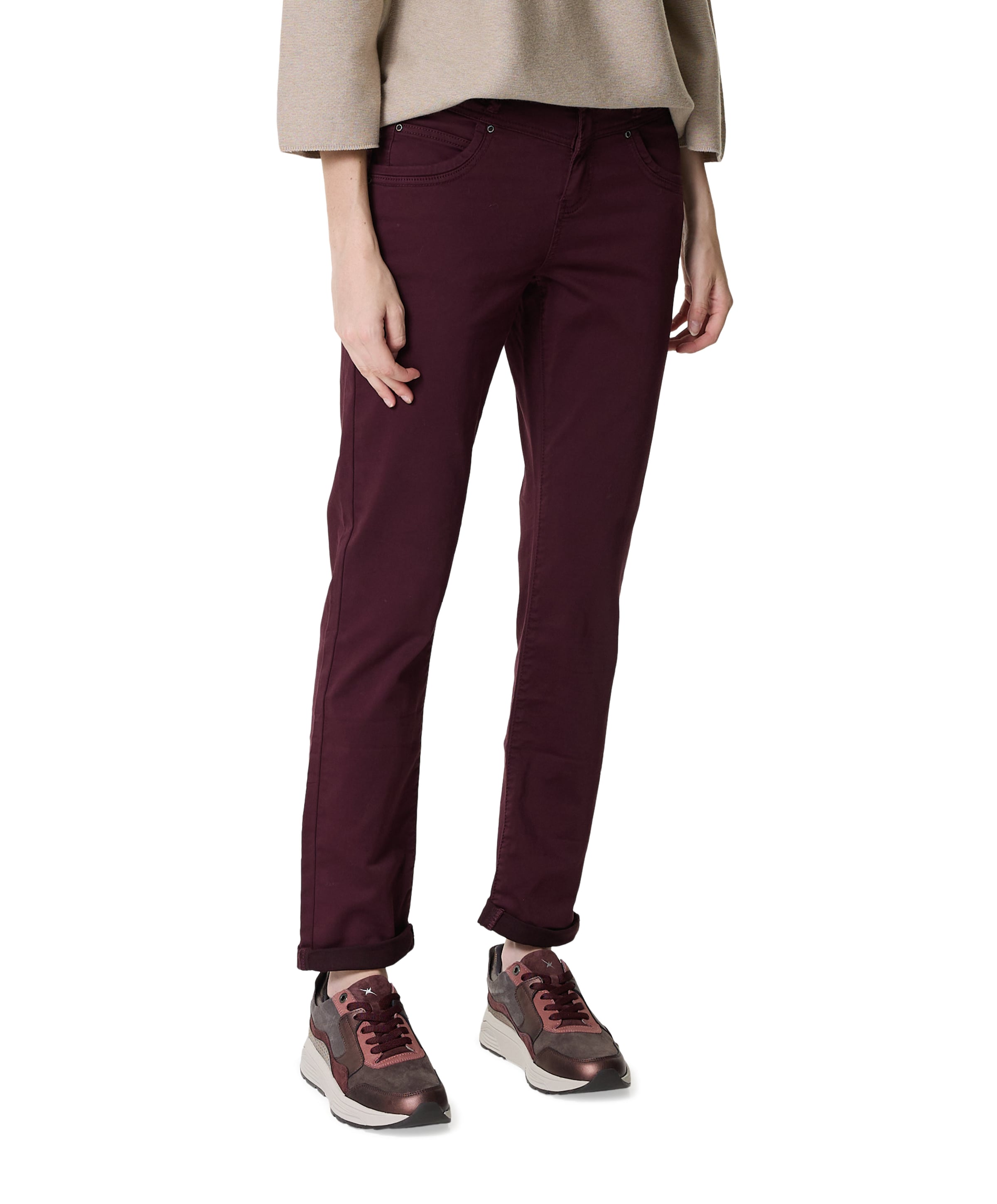 Relax jog colour dames broek bordeaux