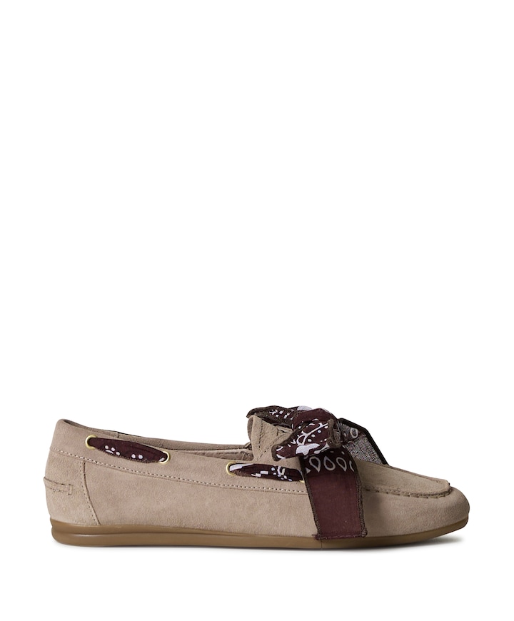dames mocassins beige