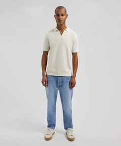 Heren polo zilver