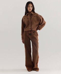 CHARISSA-PA broek bruin