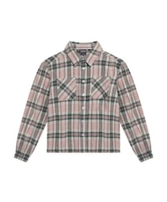 Meisjes blouse lange mouw roze