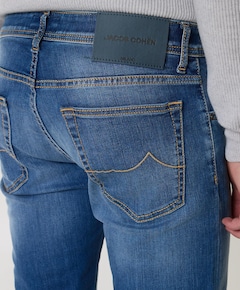 Nick Slim 5 pkt heren jeans blauw