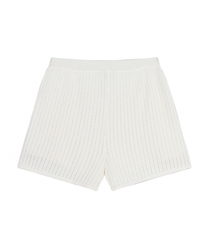 AJOUR SHORTS dames korte broek ecru