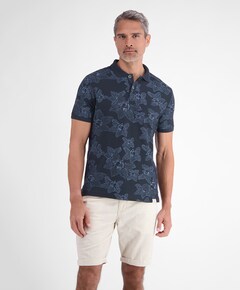 Heren polo blauw
