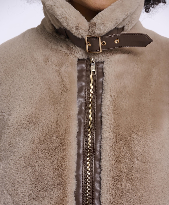 Dames jas beige