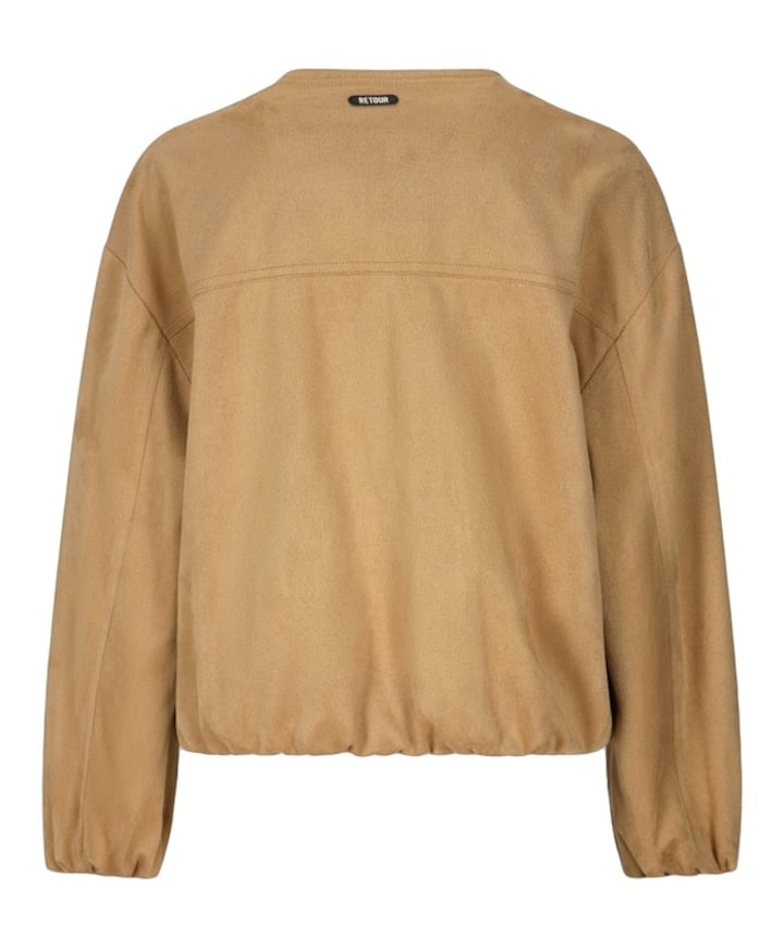 Meisjes vest beige