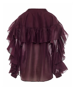 Dames blouse bordeaux