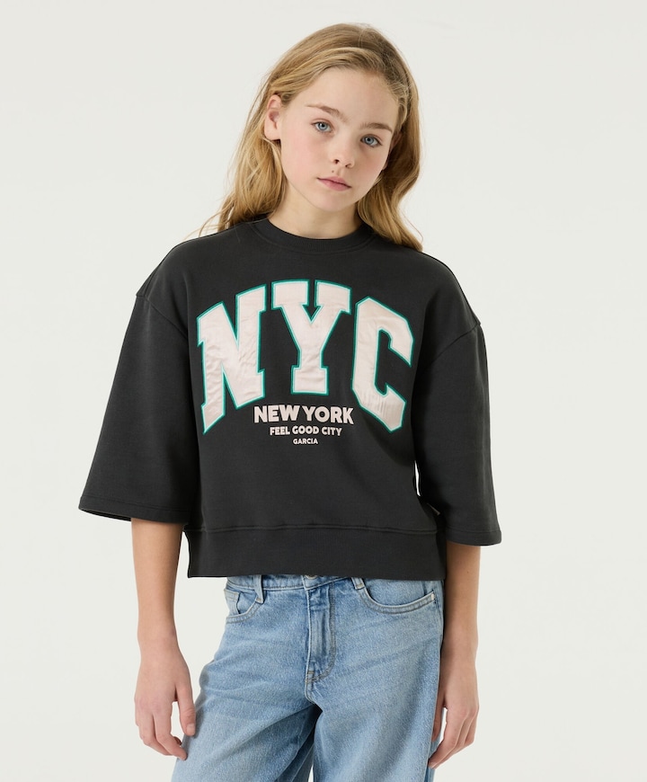 Meisjes sweater grijs