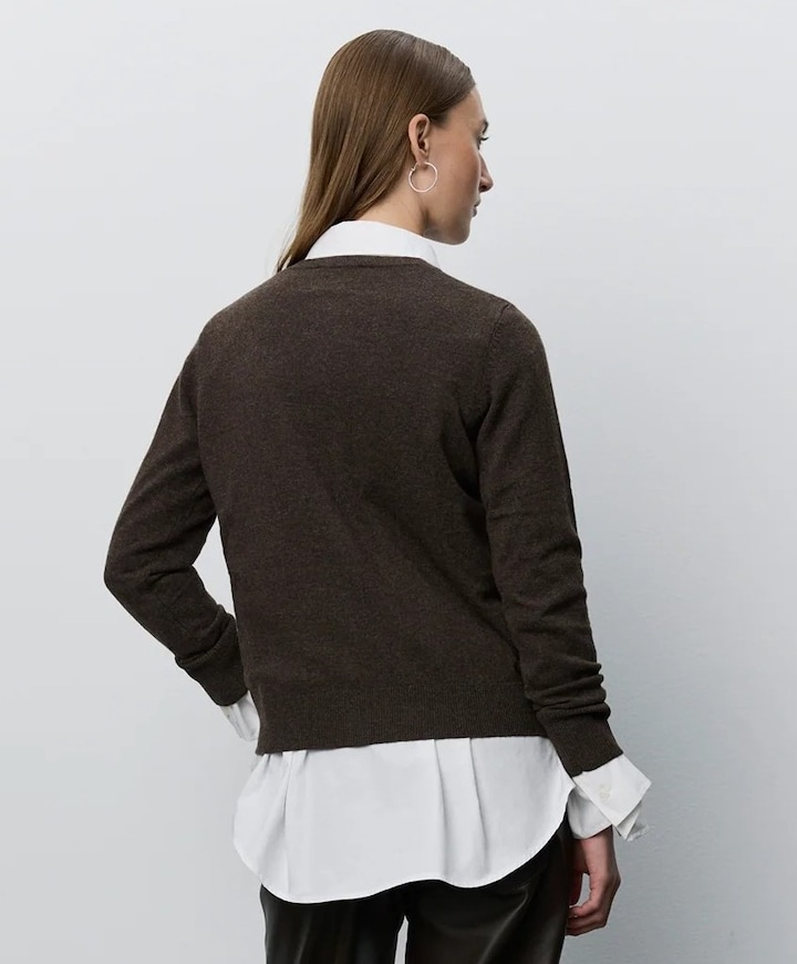 Meisjes vest bruin
