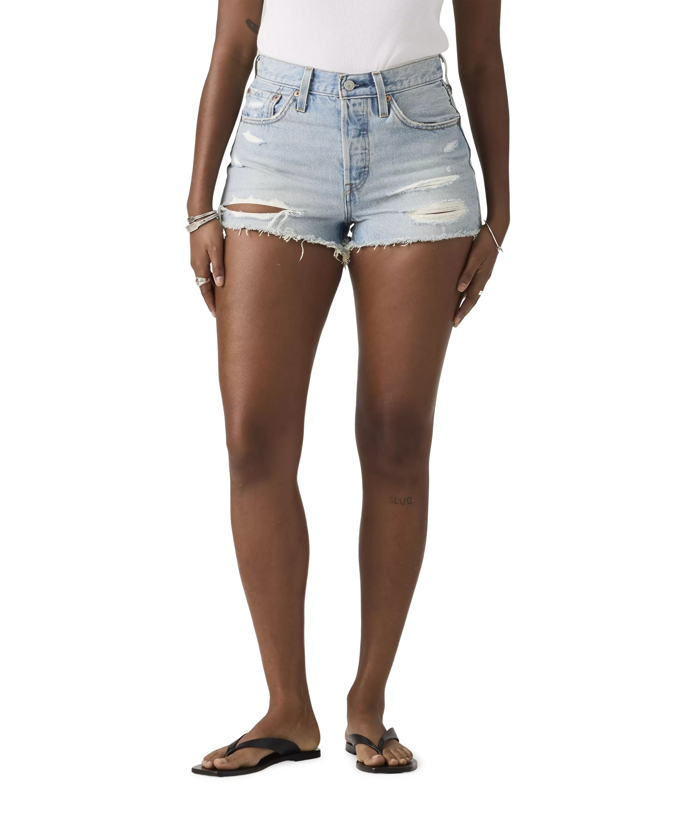 501 Original dames korte broek blauw