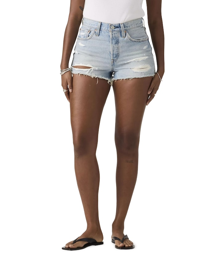 501 Original dames korte broek blauw