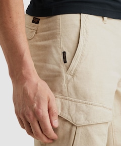 JETHEED CARGO SHORTS STRETCH LINEN heren korte broek beige
