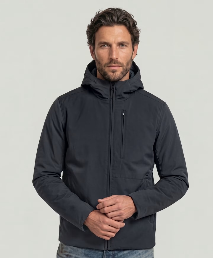 Heren jas blauw