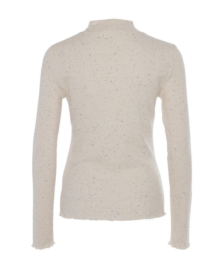 Dames longsleeve ecru