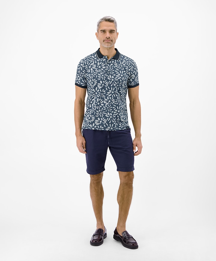 Heren polo blauw