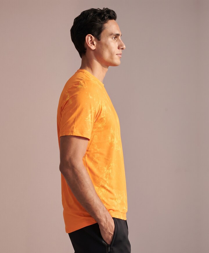 Heren t-shirt oranje