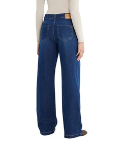 wide leg chino dames jeans blauw