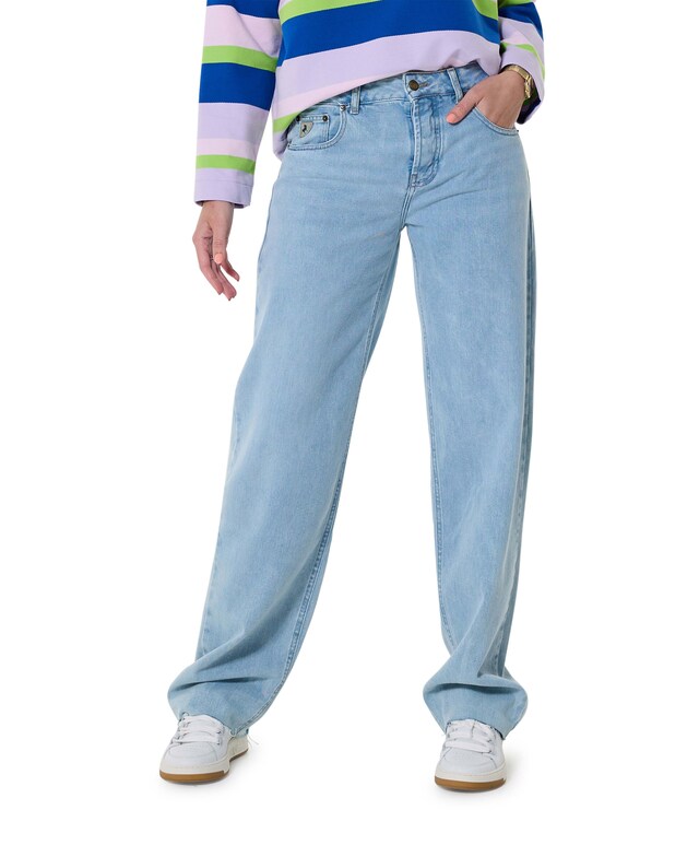 Maya 7551 jackson bleached jeans blauw