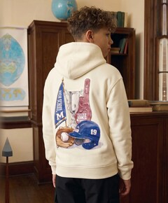 Jongens hoodie ecru