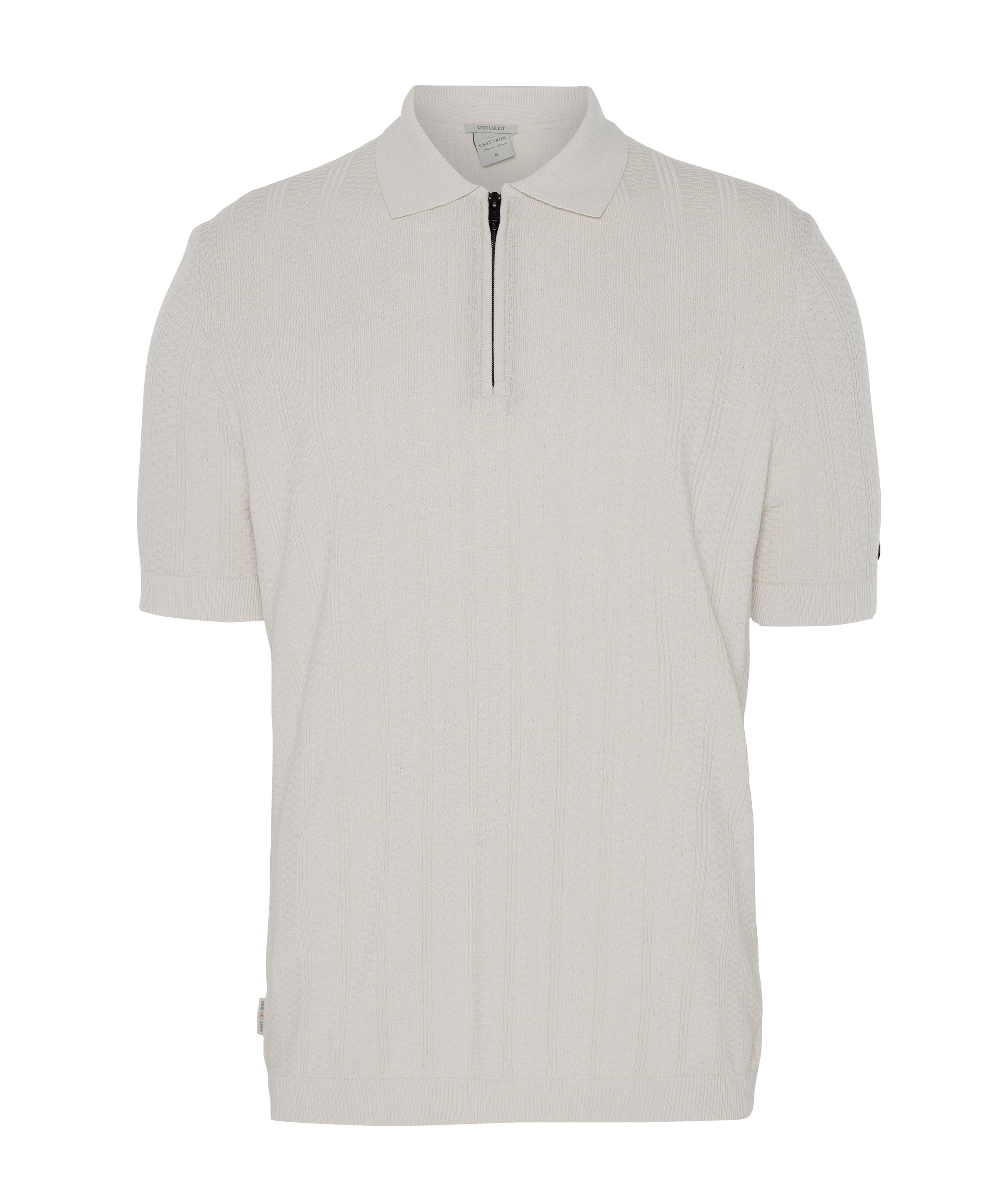 Heren polo beige