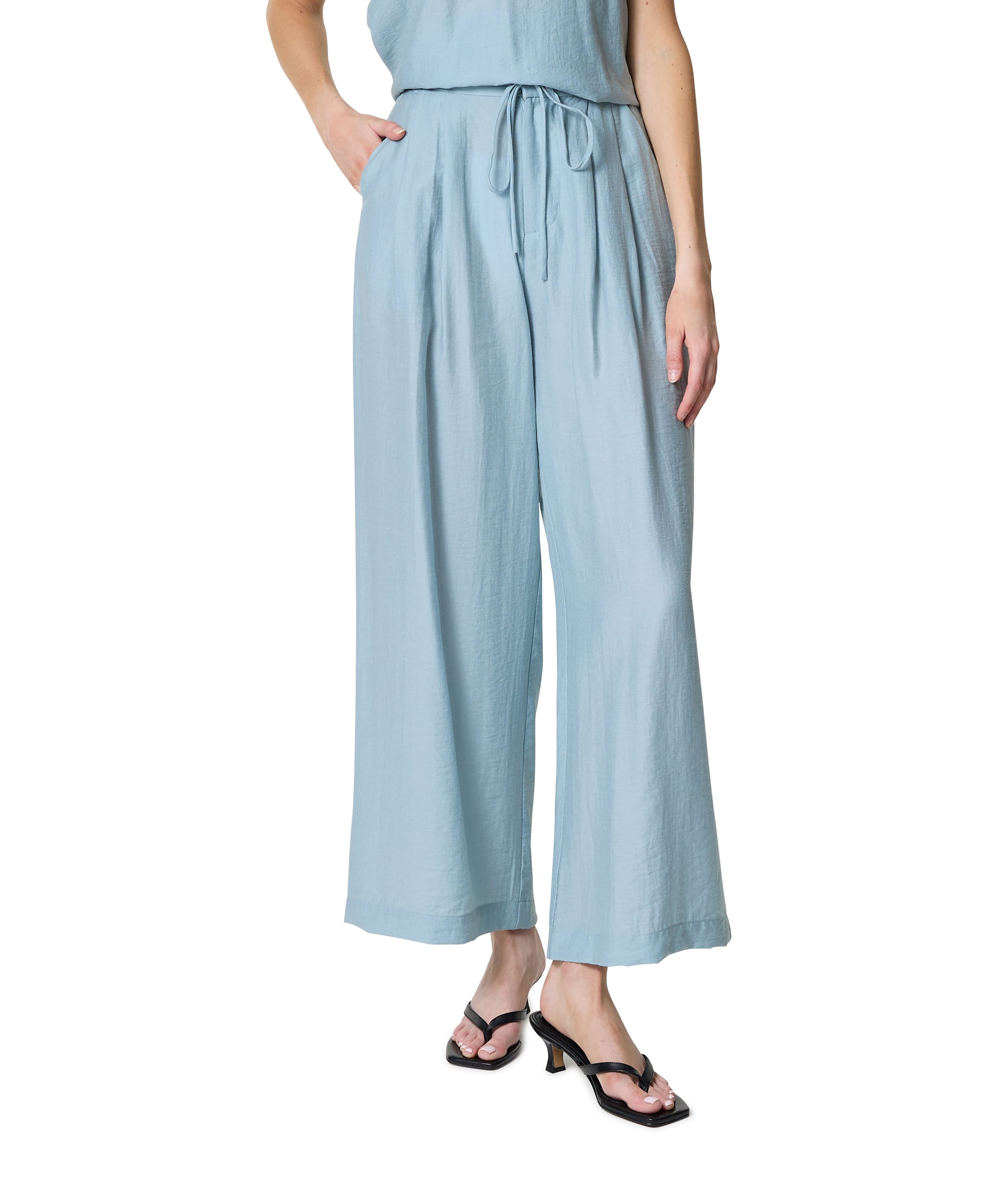 dames pantalon blauw