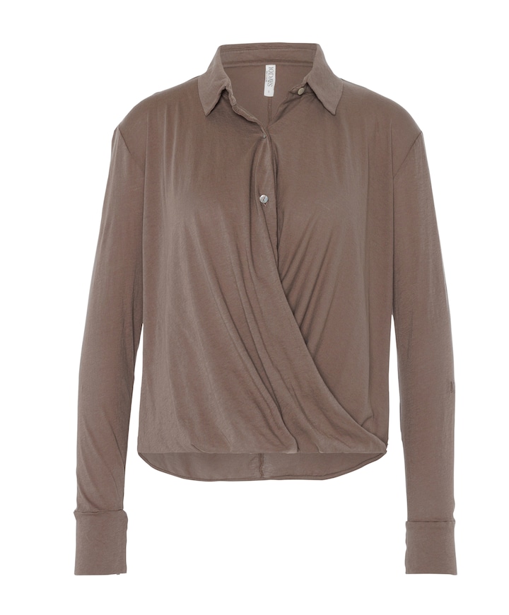 Dames blouse bruin