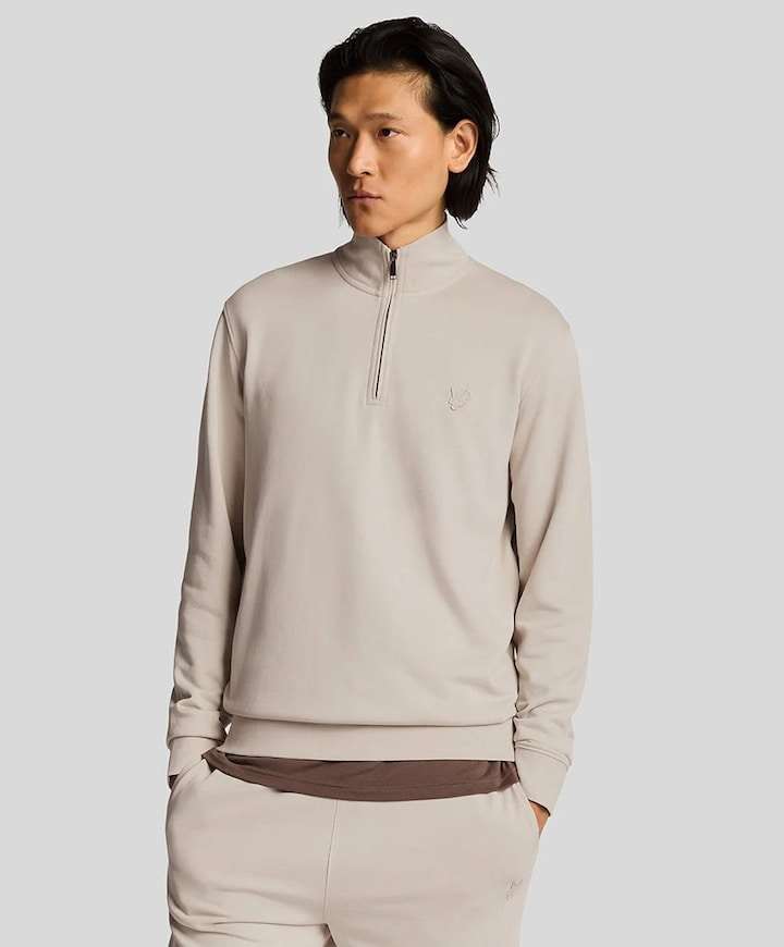 Sweater met rits beige