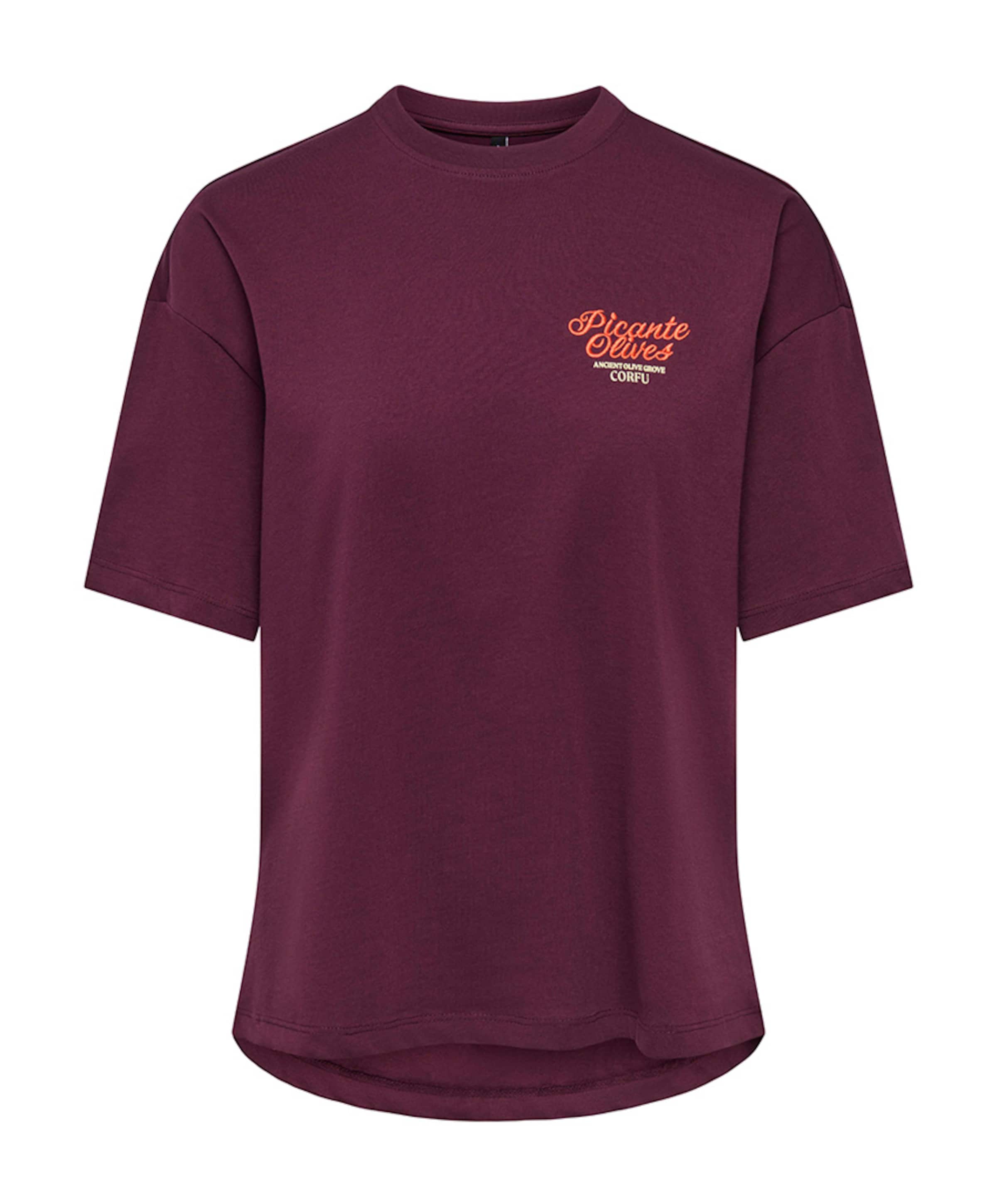 Dames T-shirt bordeaux