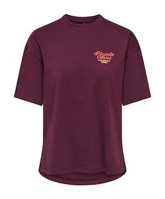 Dames T-shirt bordeaux
