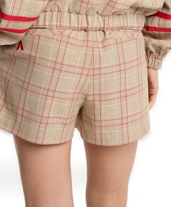 SPORTY CHECK dames korte broek beige