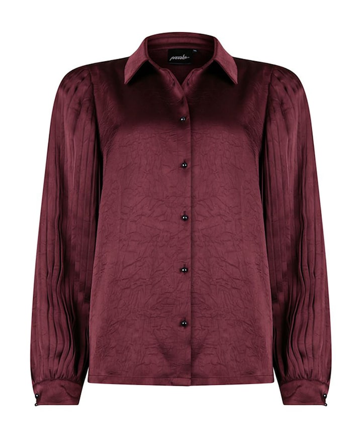 Dames blouse bordeaux