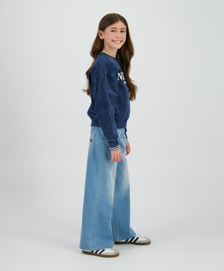 Meisjes sweater blauw