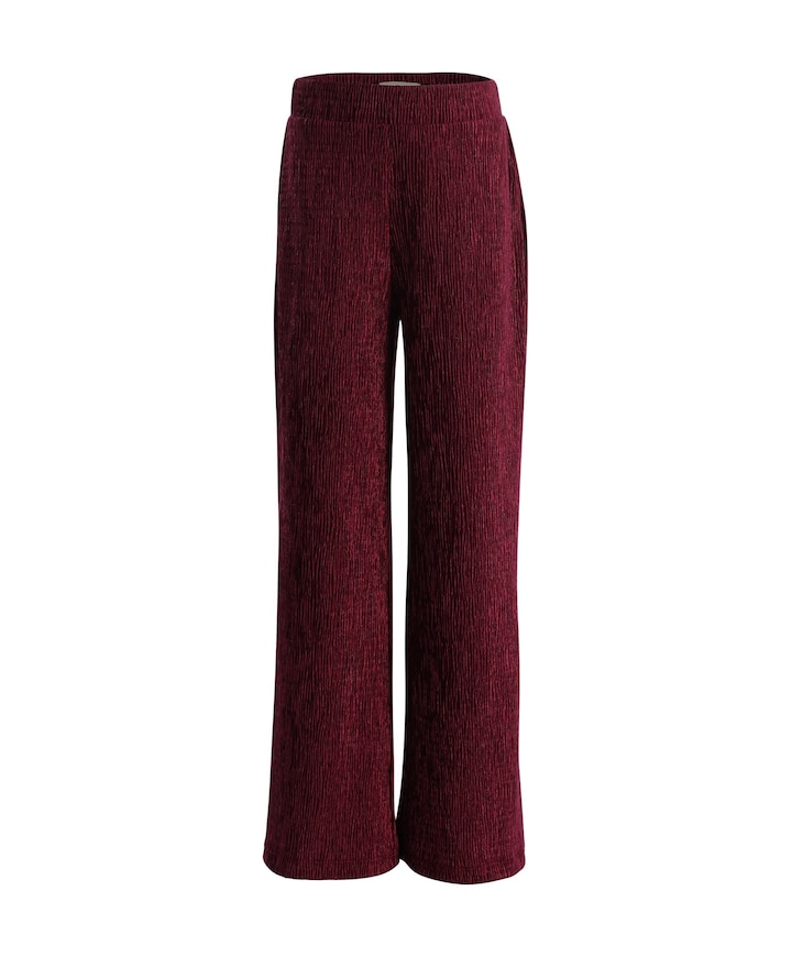 Little velvet wideleg meisjes broek bordeaux