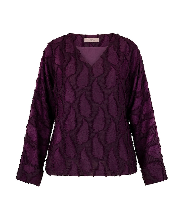 Dames blouse paars