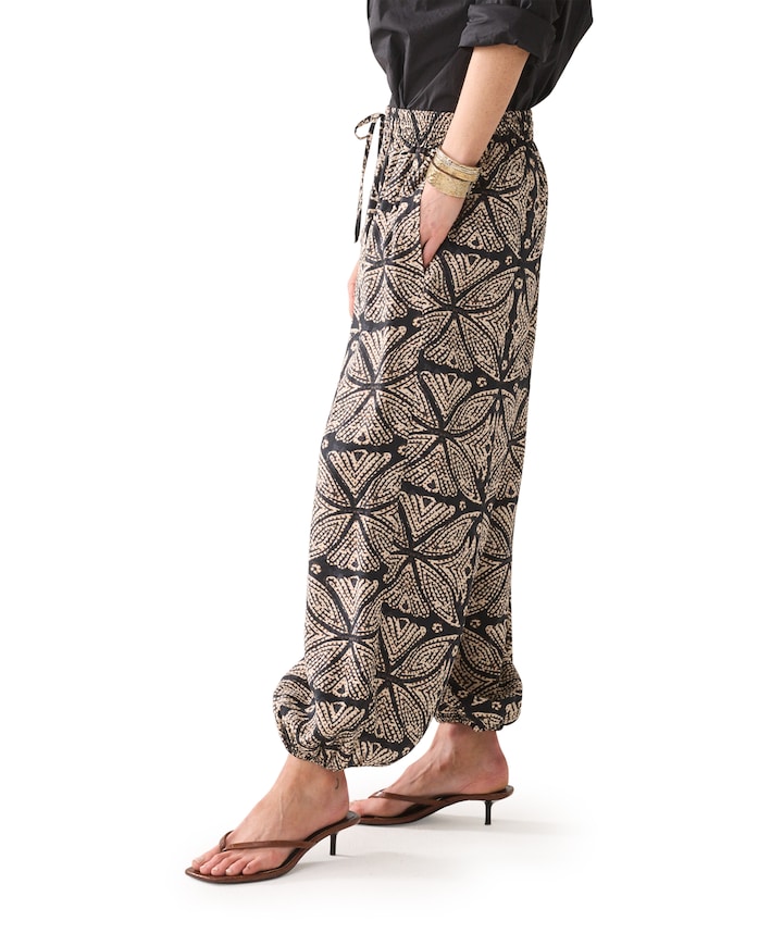 Ethnic dames broek zwart