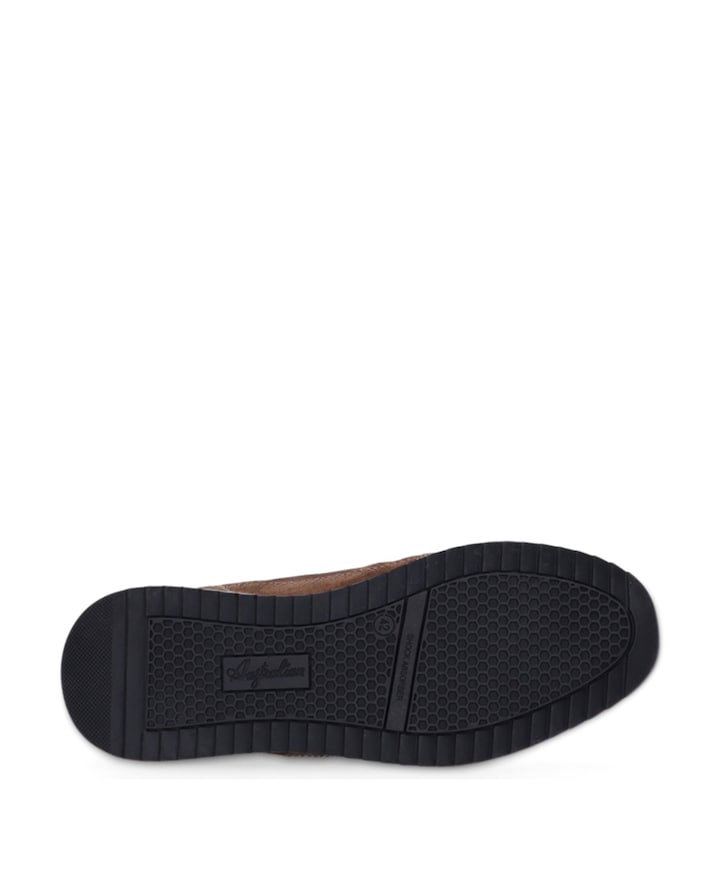 Filmon leather heren sneakers bruin