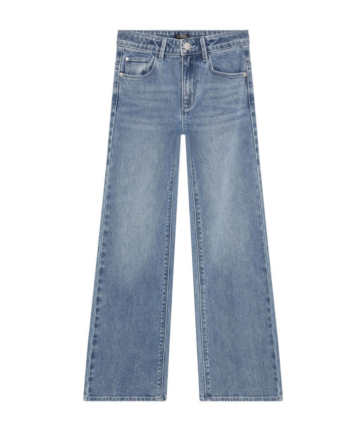 Wide Fit meisjes jeans blauw