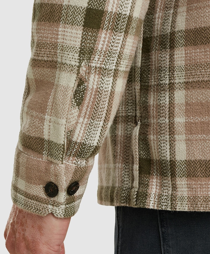 Heren overhemd lange mouw roze