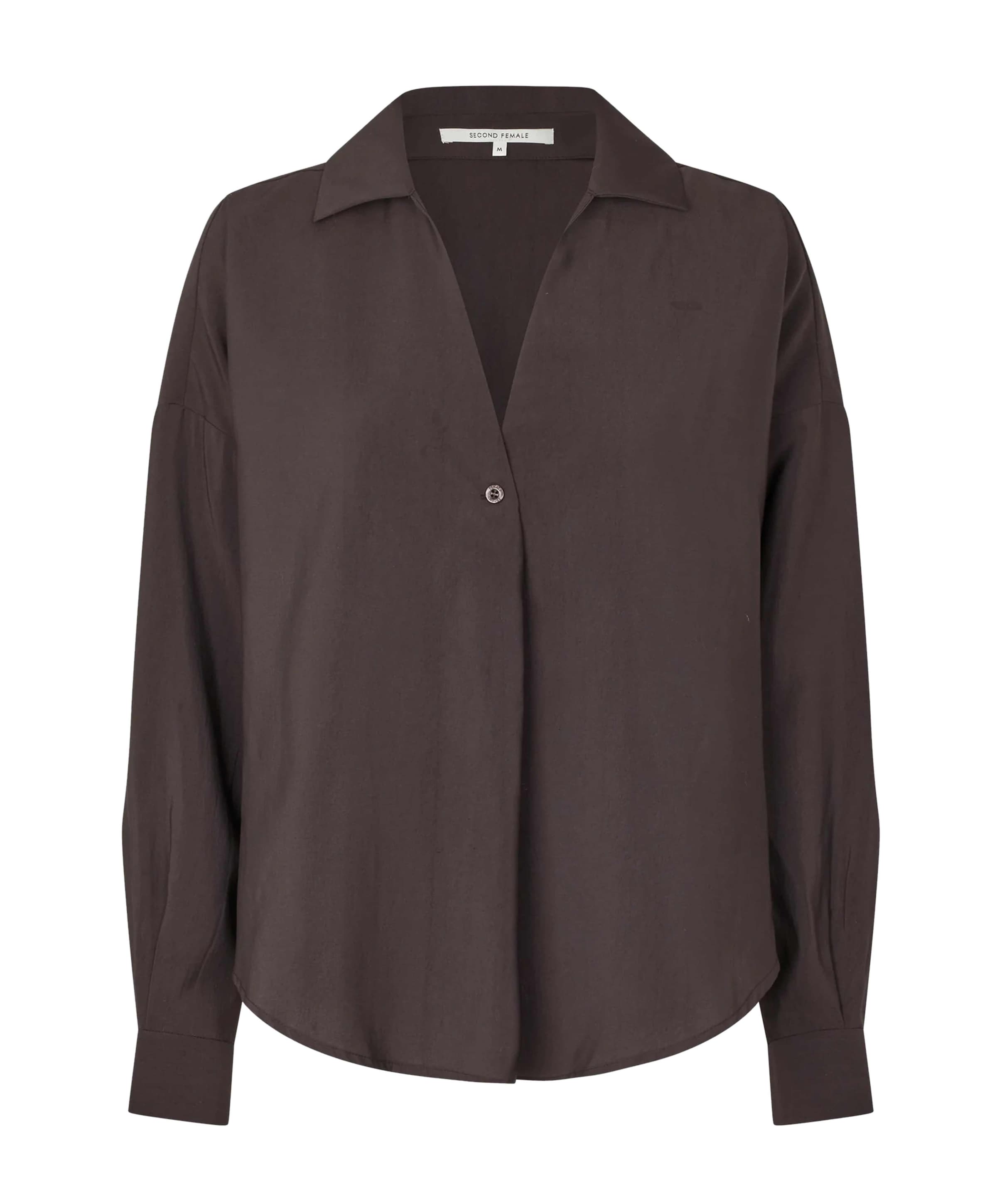 Dames blouse bruin