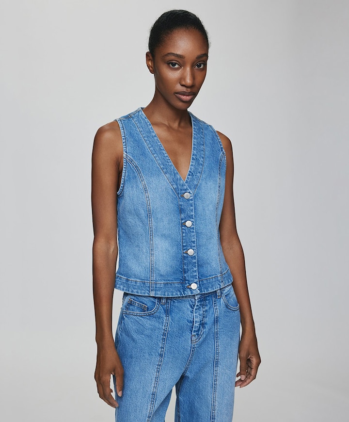 Gilet blauw