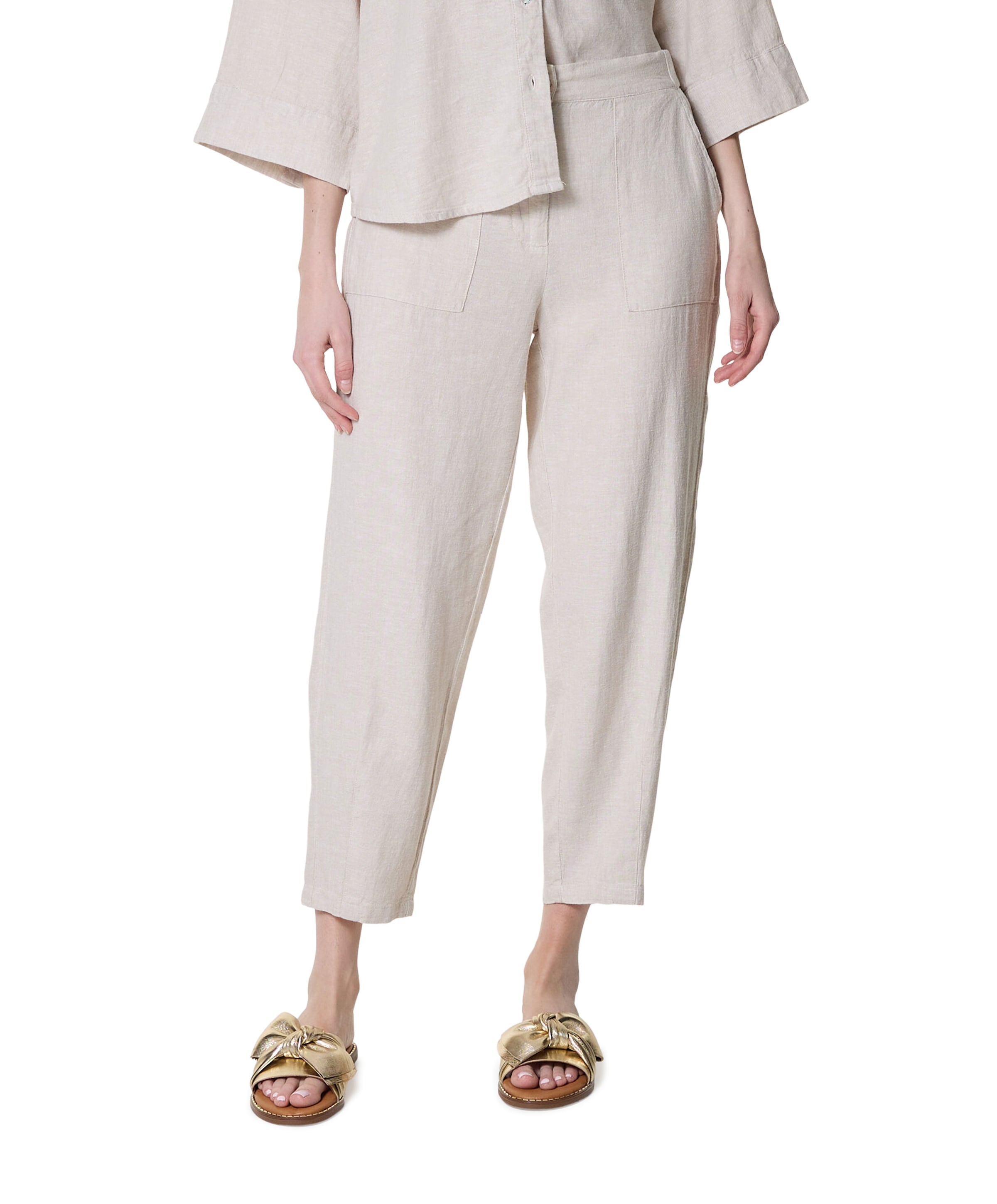 FQLAVA-PANTS dames broek beige