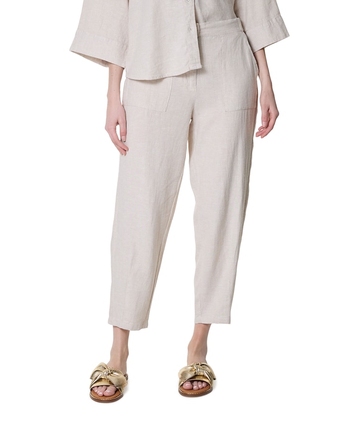 FQLAVA-PANTS dames broek beige