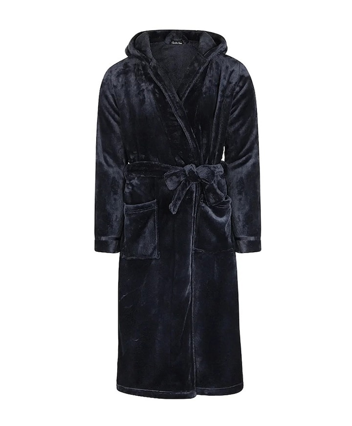 Dames ochtendjas blauw