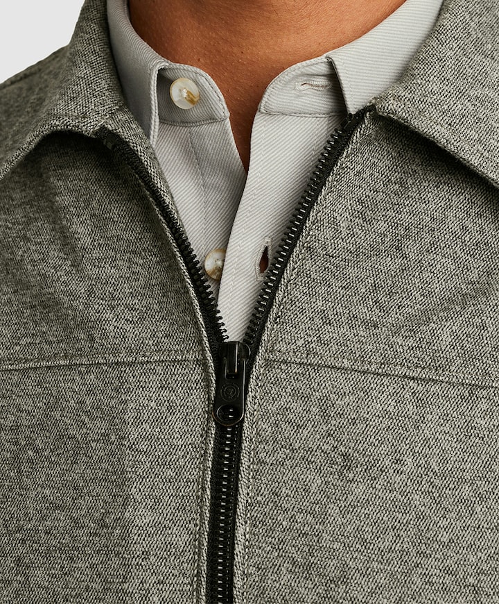 Heren overshirt blauw