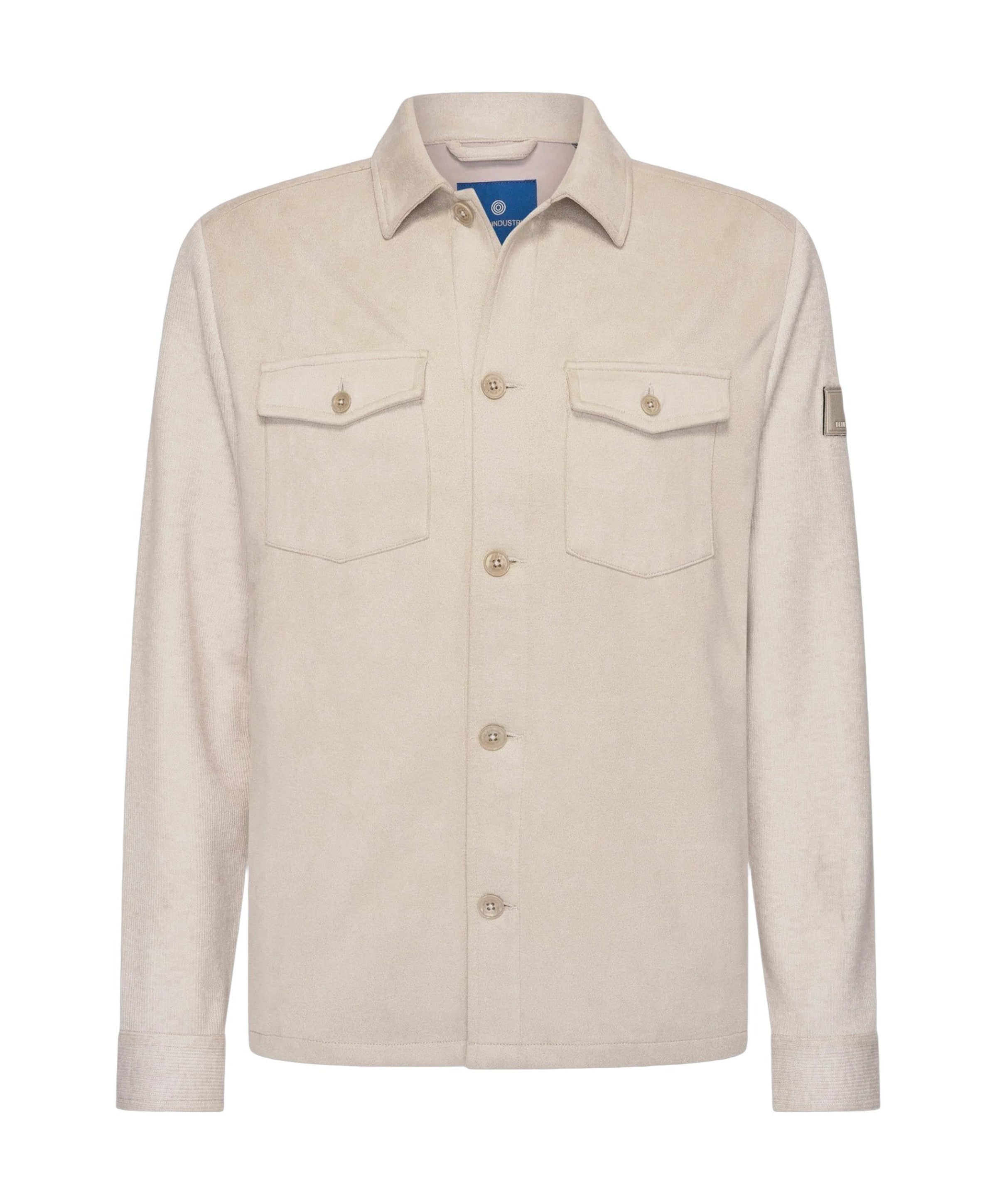 Heren overshirt beige