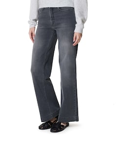 DREAM WIDE dames jeans grijs