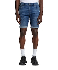 3301 Slim Short heren korte broek blauw