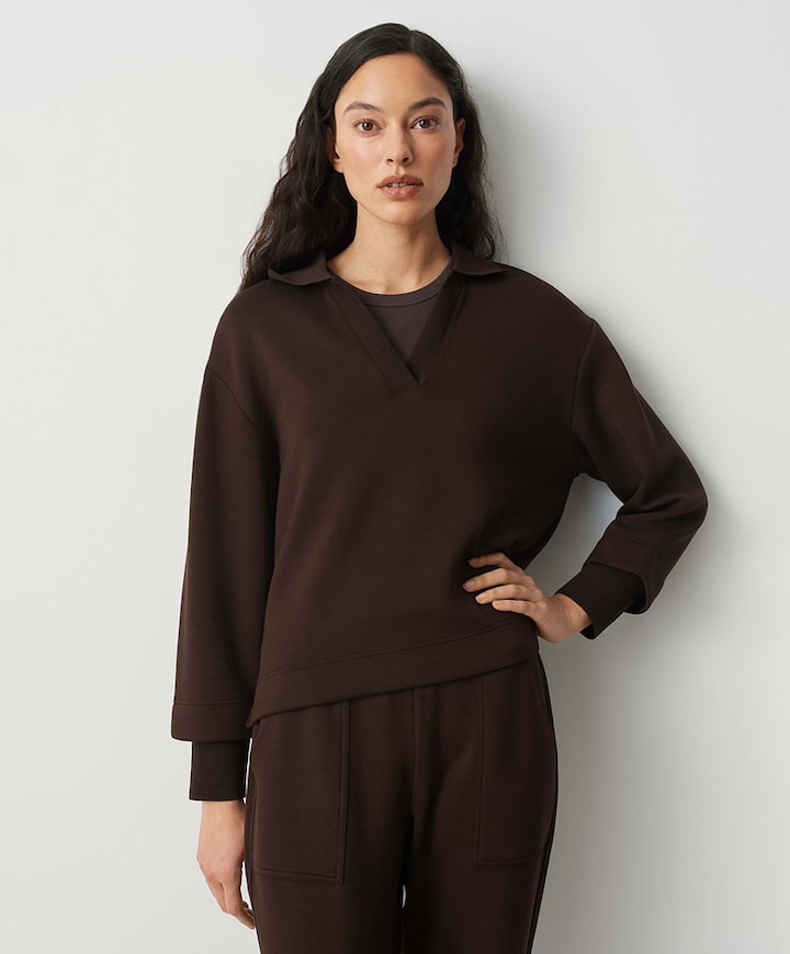 Dames sweater bruin